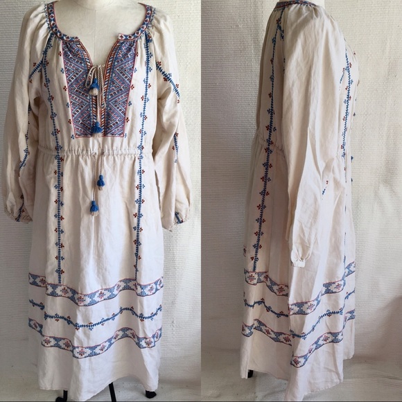 LoveShackFancy OS Fall Embroidered Cotton Dress - Picture 7 of 8